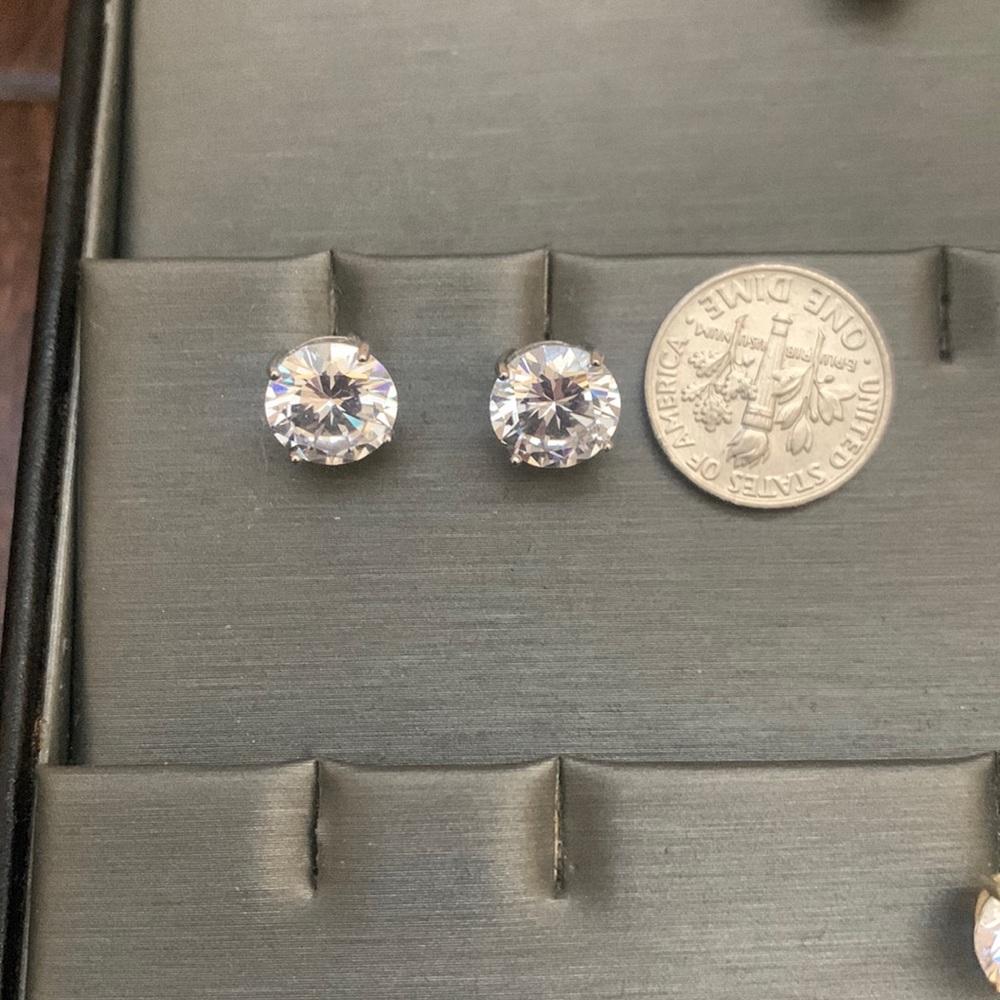 Cubic Zirconia Studs